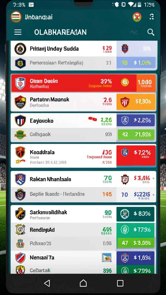 Leaderboards yang menunjukkan peringkat pemain di seluruh dunia.