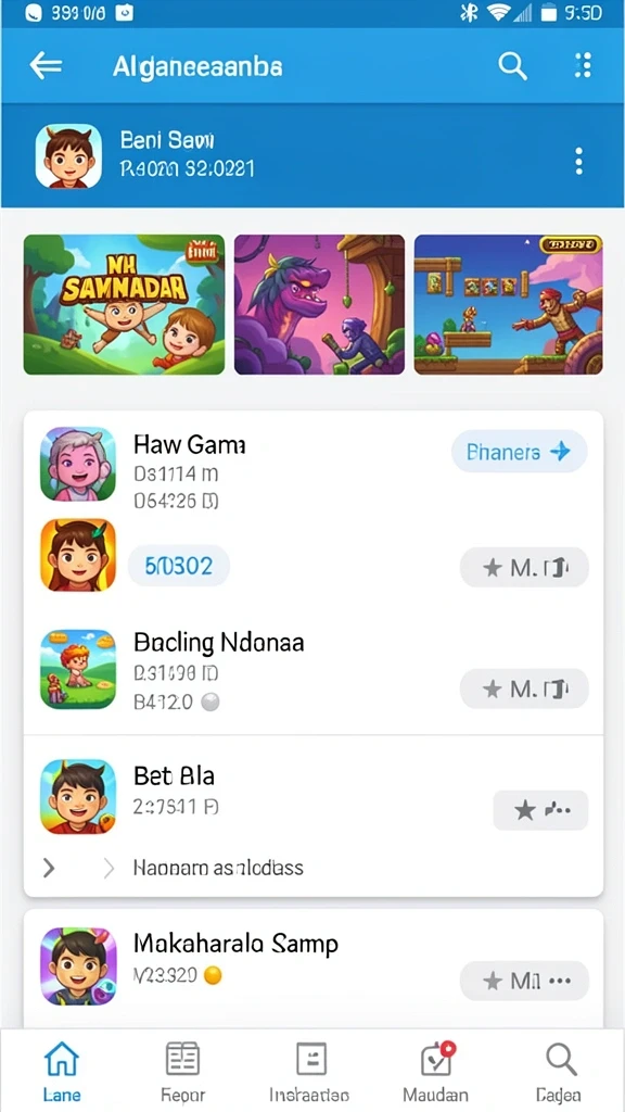 Ilustrasi level yang penuh warna dan menantang di 898A.