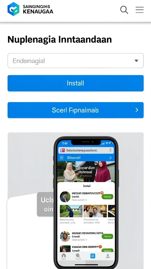 Menu permainan yang mudah dinavigasi.