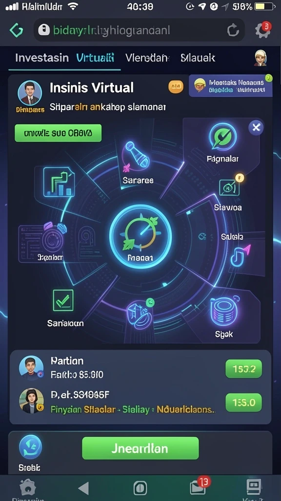 Karakter-karakter unik yang dapat dipilih dan digunakan.