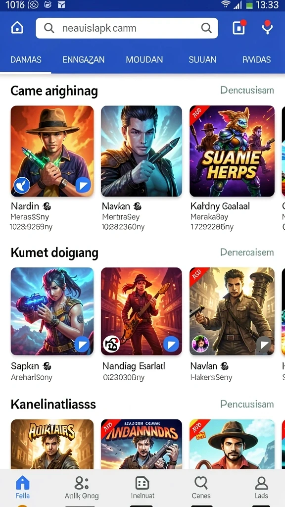 Screenshot memperlihatkan mode multiplayer dengan teman-teman.