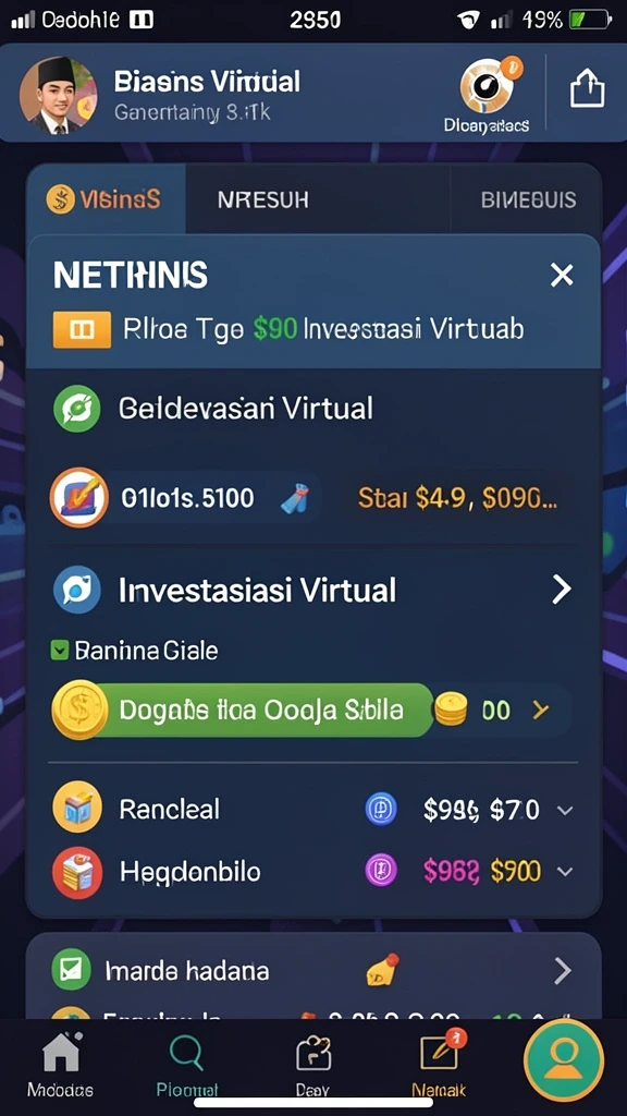 Tampilan utama JONITOGEL dengan menu navigasi yang intuitif.