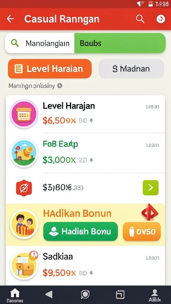 Screenshot menampilkan salah satu permainan slot yang populer.
