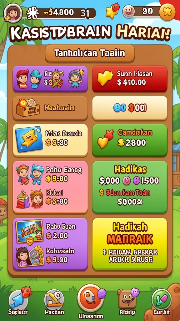 Tampilan awal permainan yang menarik.