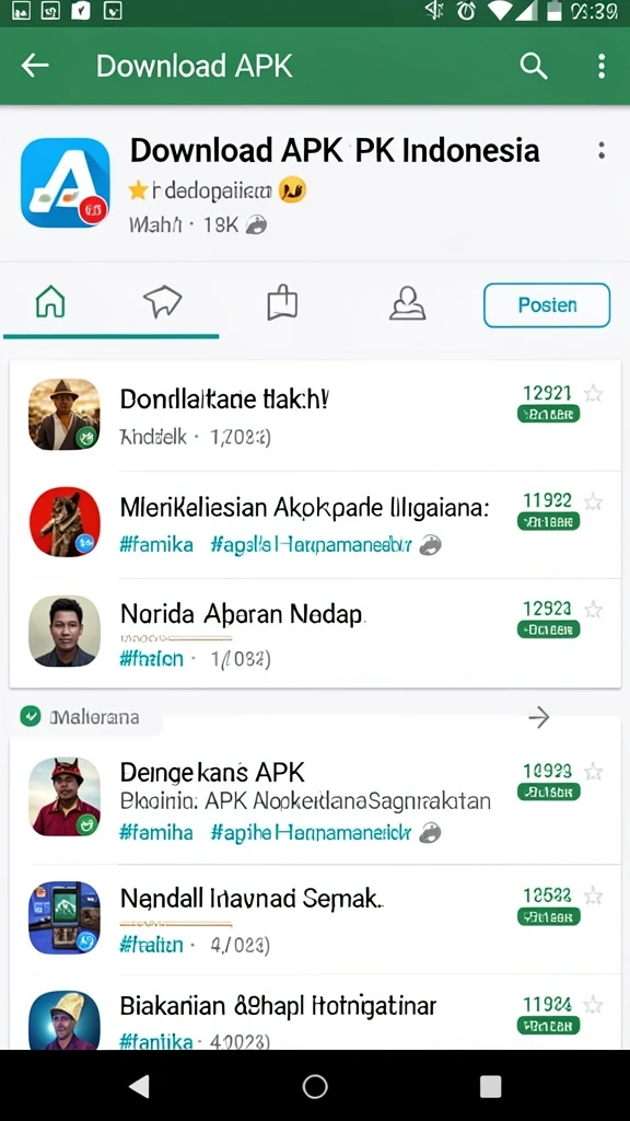 Desain ubin yang beragam dan menarik.