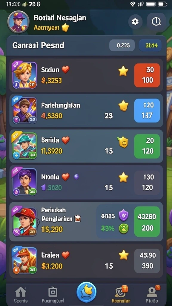 Menampilkan tampilan awal permainan MEGA777 yang menarik.