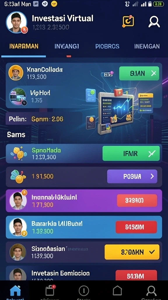 Pilih karakter favorit dan tingkatkan kemampuannya.
