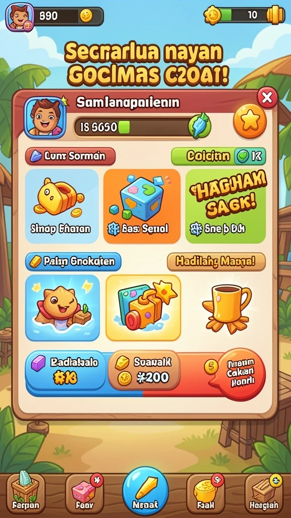 Tampilan permainan poker dengan grafik yang menarik.