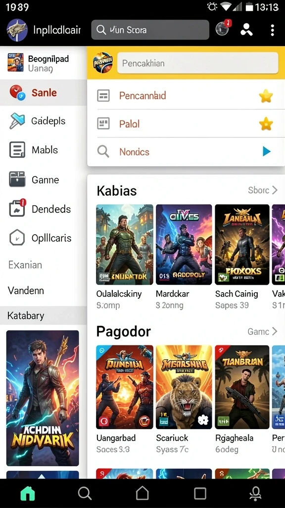 Tampilan antarmuka yang user-friendly dan menarik.