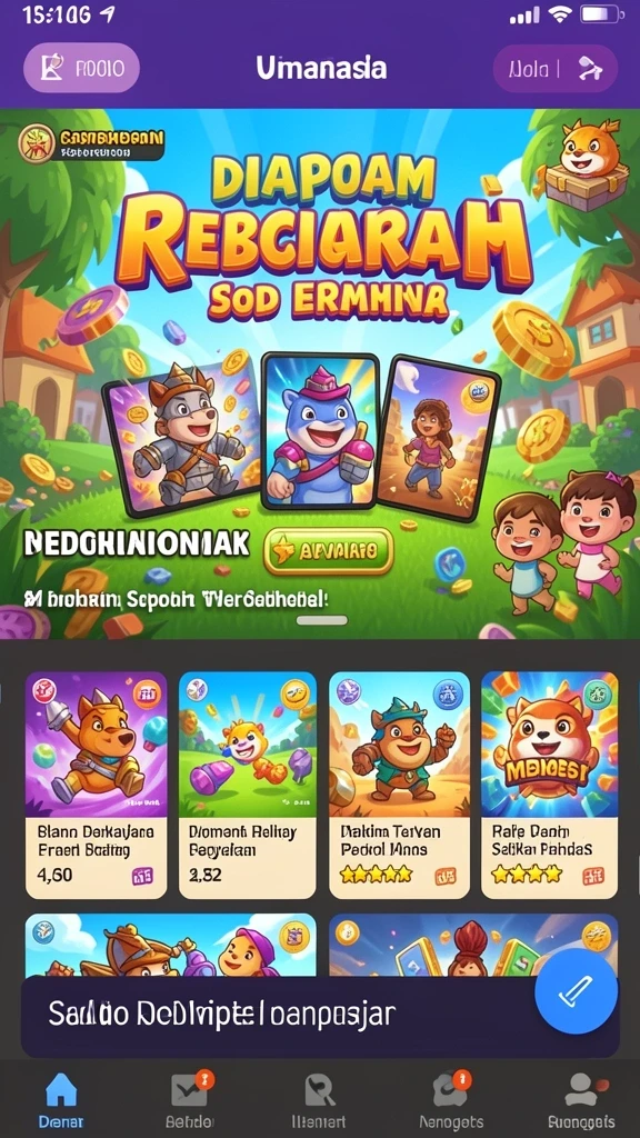 Keseruan bermain bersama teman-teman.