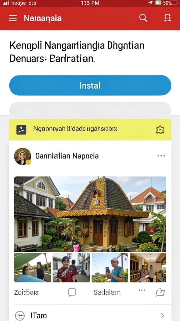 Fitur komunitas memungkinkan interaksi antar pemain.