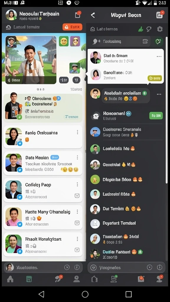 Tampilan utama game dengan grafik yang memukau.