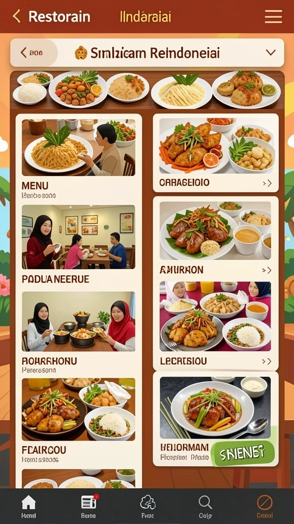 Tampilan antarmuka yang menarik dan user-friendly.