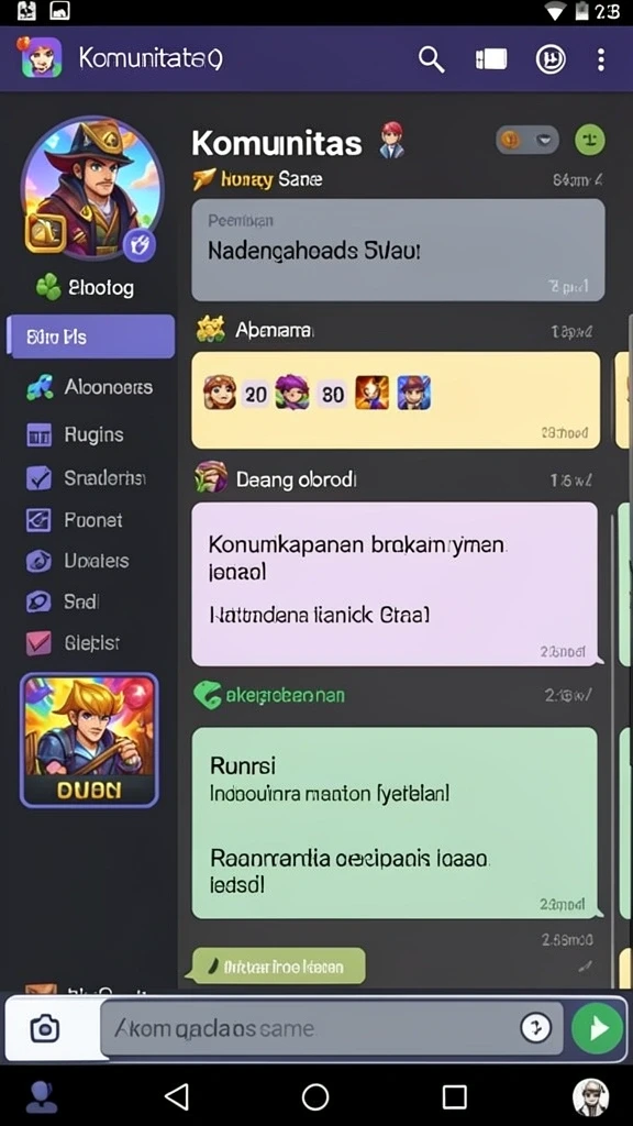 Tampilan antarmuka yang intuitif dan menarik.