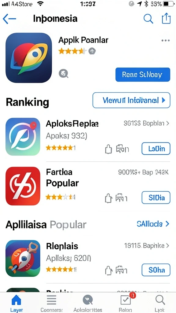 Tampilan permainan slot dengan banyak pilihan tema.