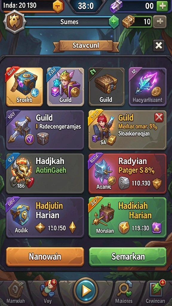 Sistem hadiah yang menguntungkan dan menarik.