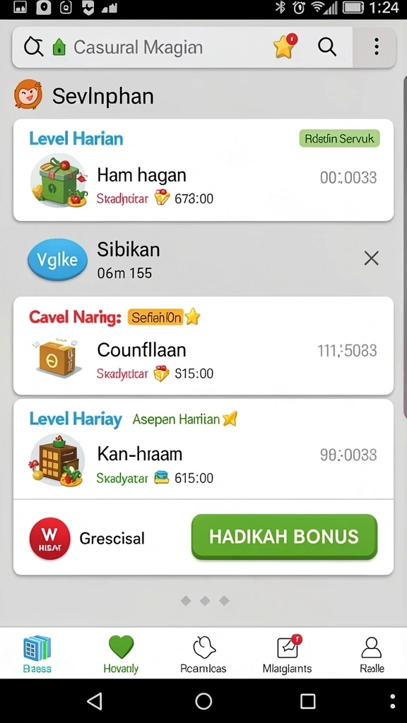 Tampilan awal yang menarik dan mudah dinavigasi.