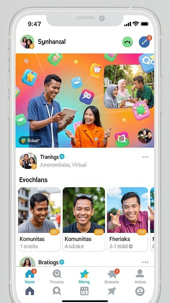 Interaksi sosial antara pemain yang membuat permainan semakin seru.