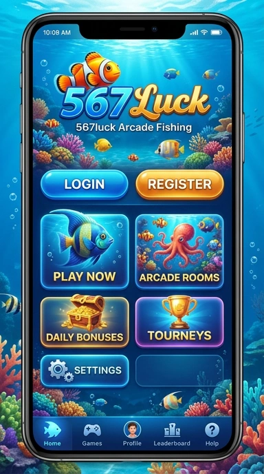 567luck — layar beranda
